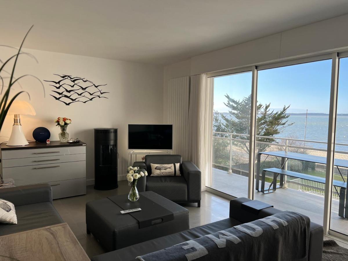 L'Ocean Vue Bassin 1Ere Ligne Plage Pereire Vue Mer Arcachon Exterior photo